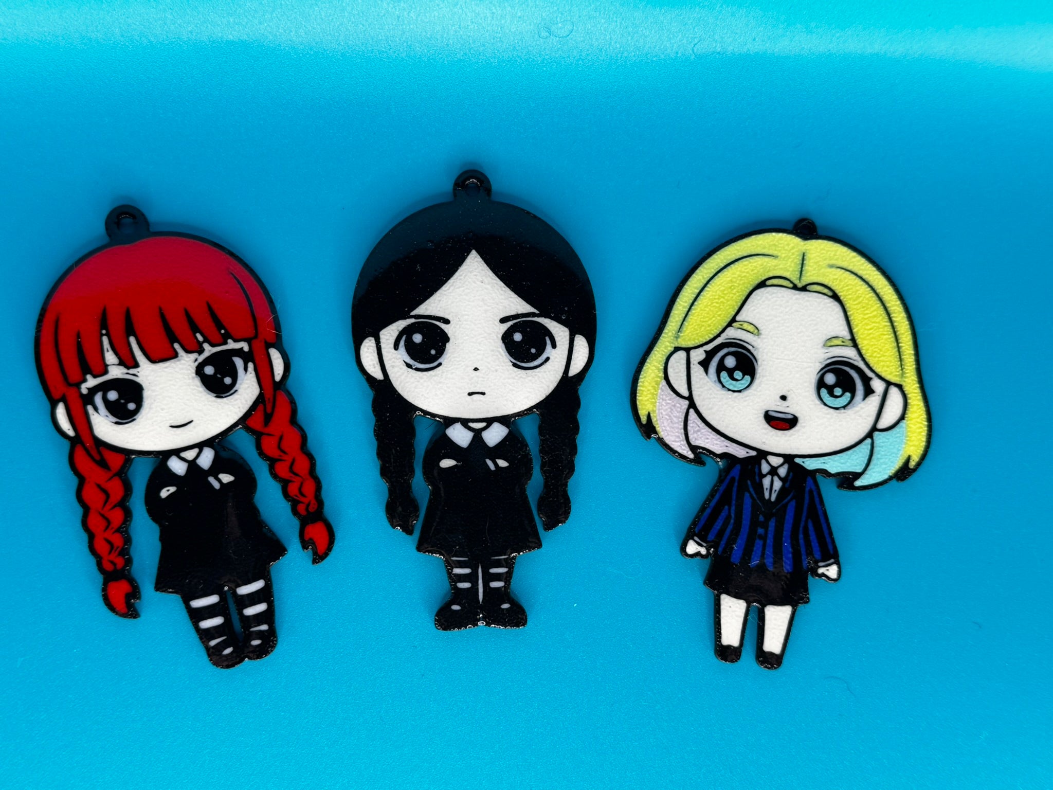 Wednesday, Agnes & Enid Keychains (Single or Bundle)