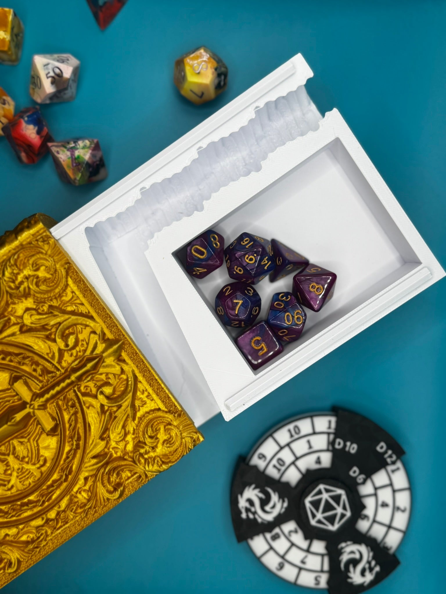 Tome Storage Book + Dice Tower Pages Insert