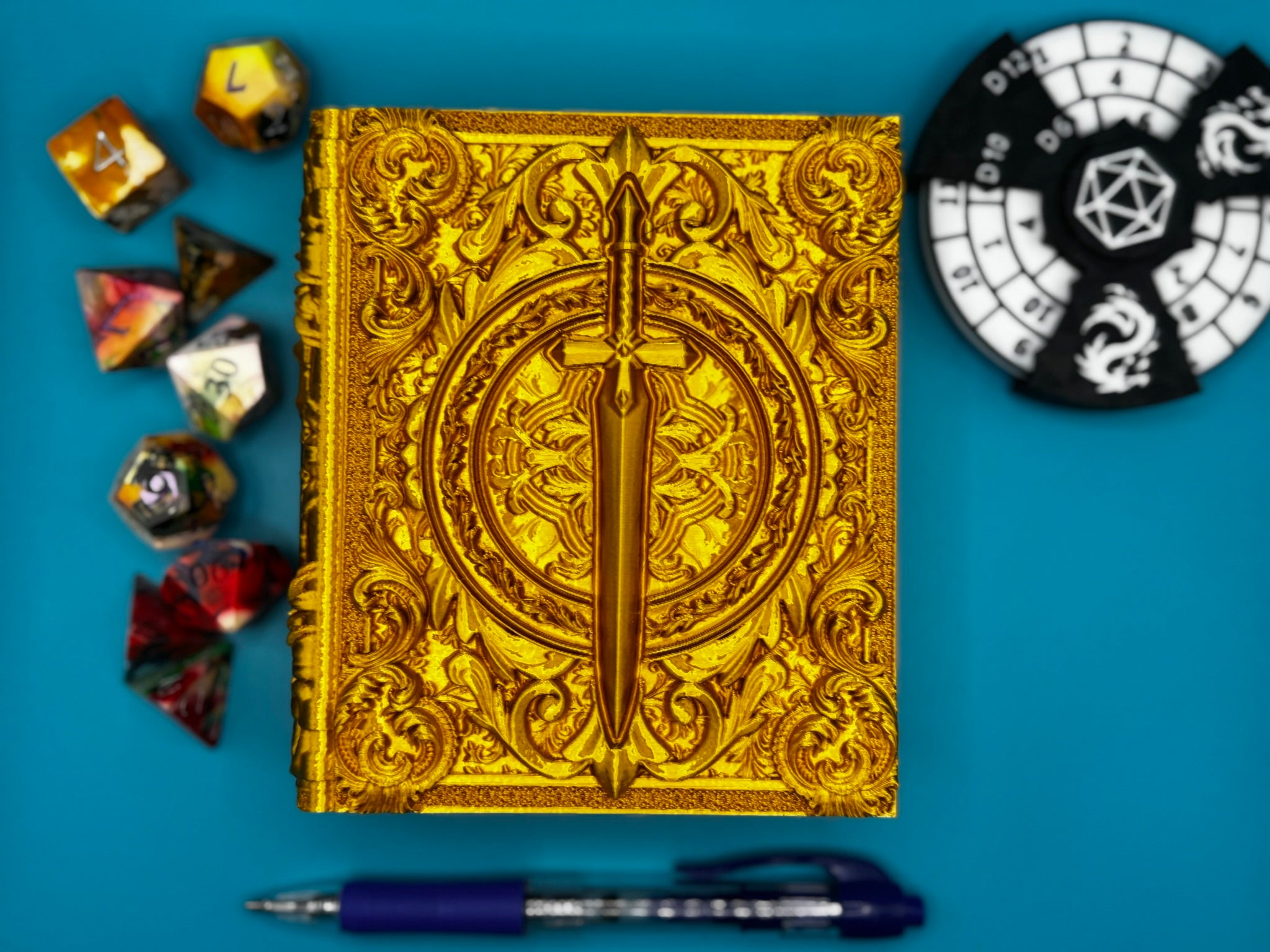 Tome Storage Book + Dice Tower Pages Insert