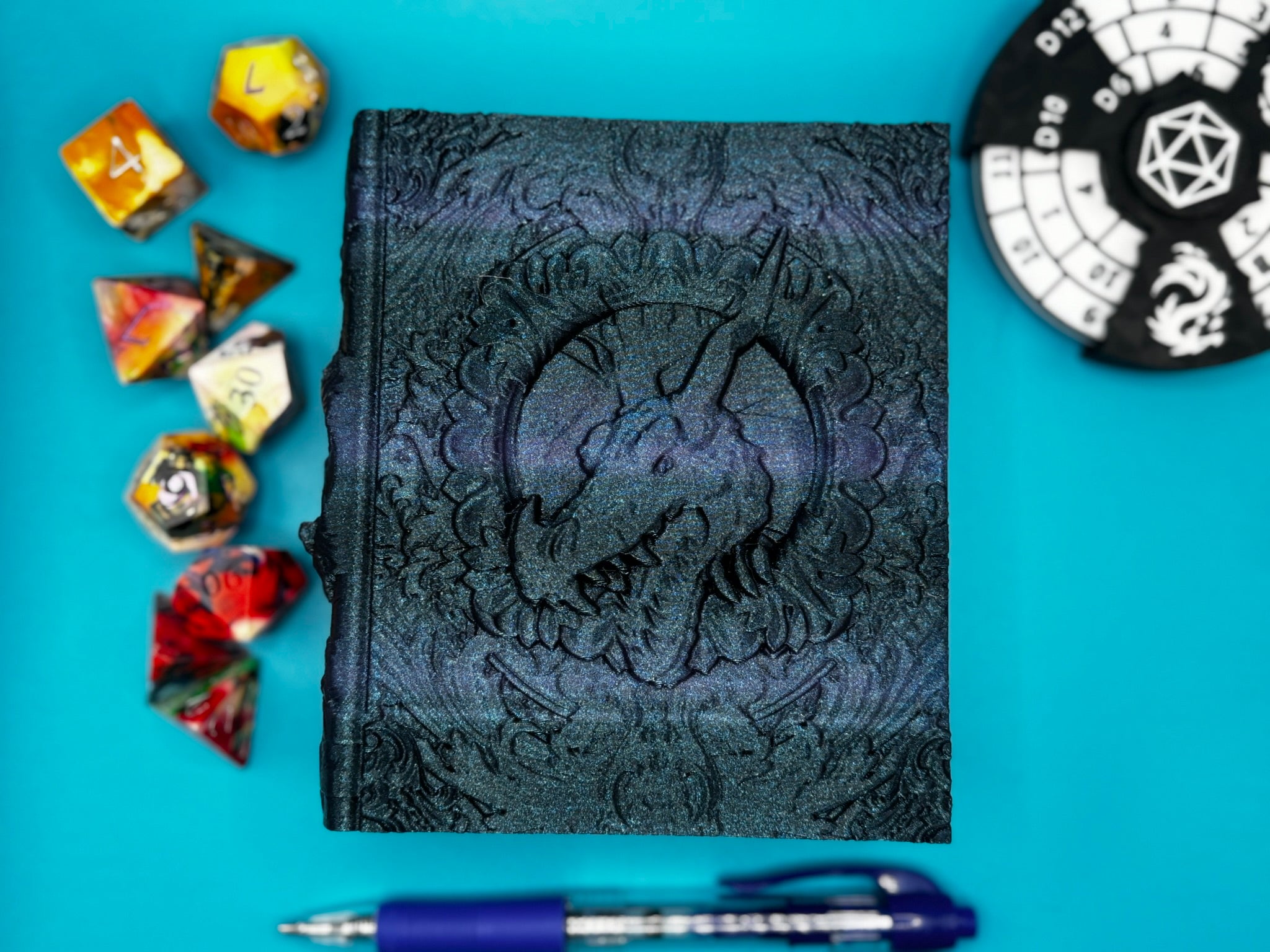 Tome Storage Book + Dice Tower Pages Insert